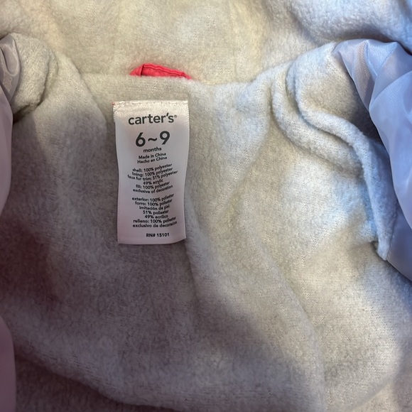 NWT Carters Winter Girls Snow Suit - Picture 3 of 5